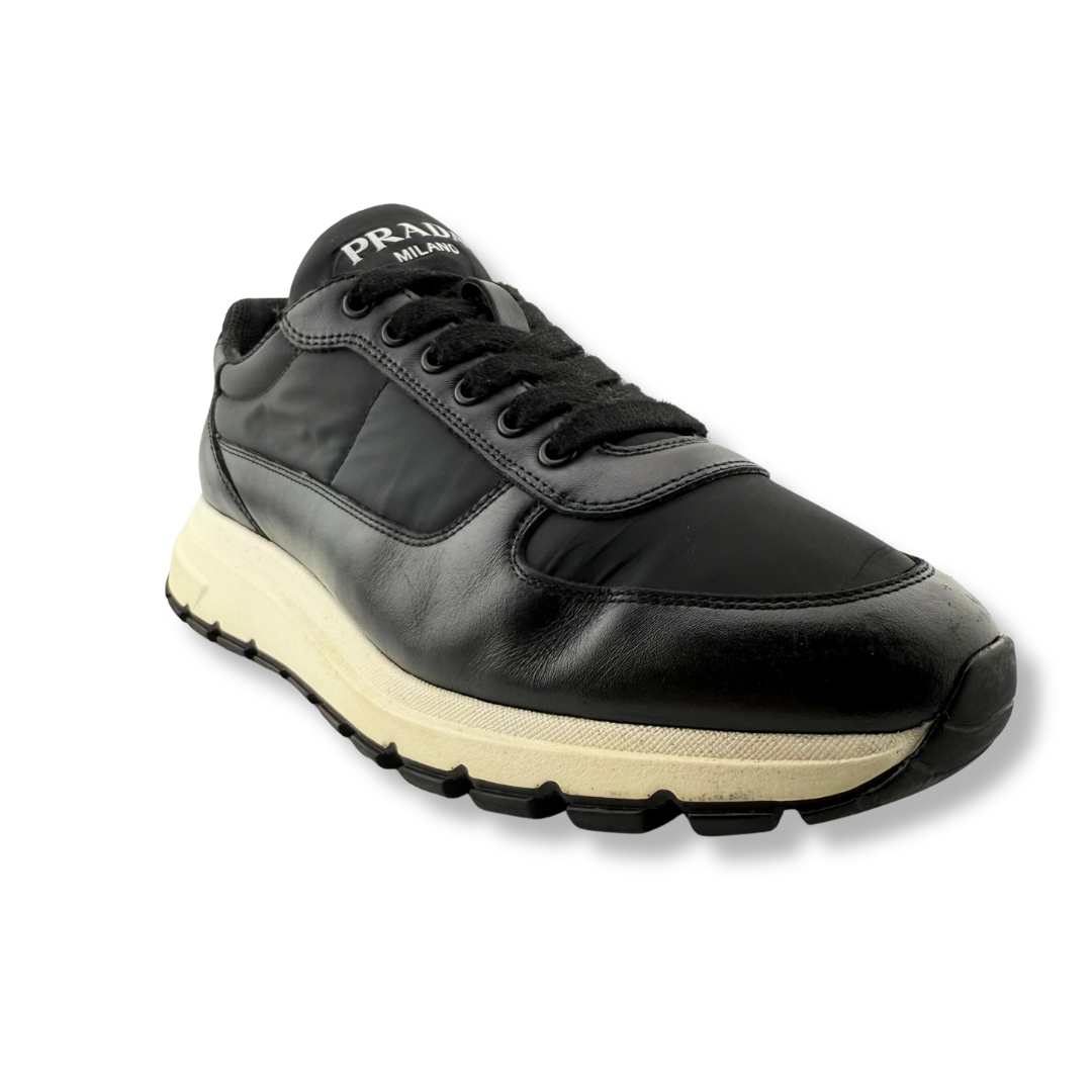 Prada Prax Leather Low Trainer - UK 8