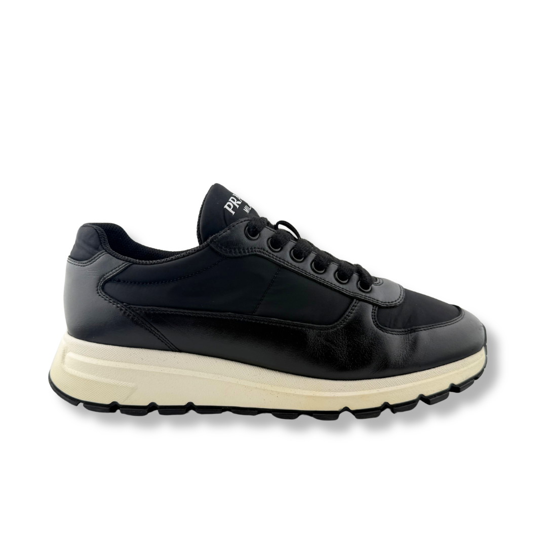 Prada Prax Leather Low Trainer - UK 8