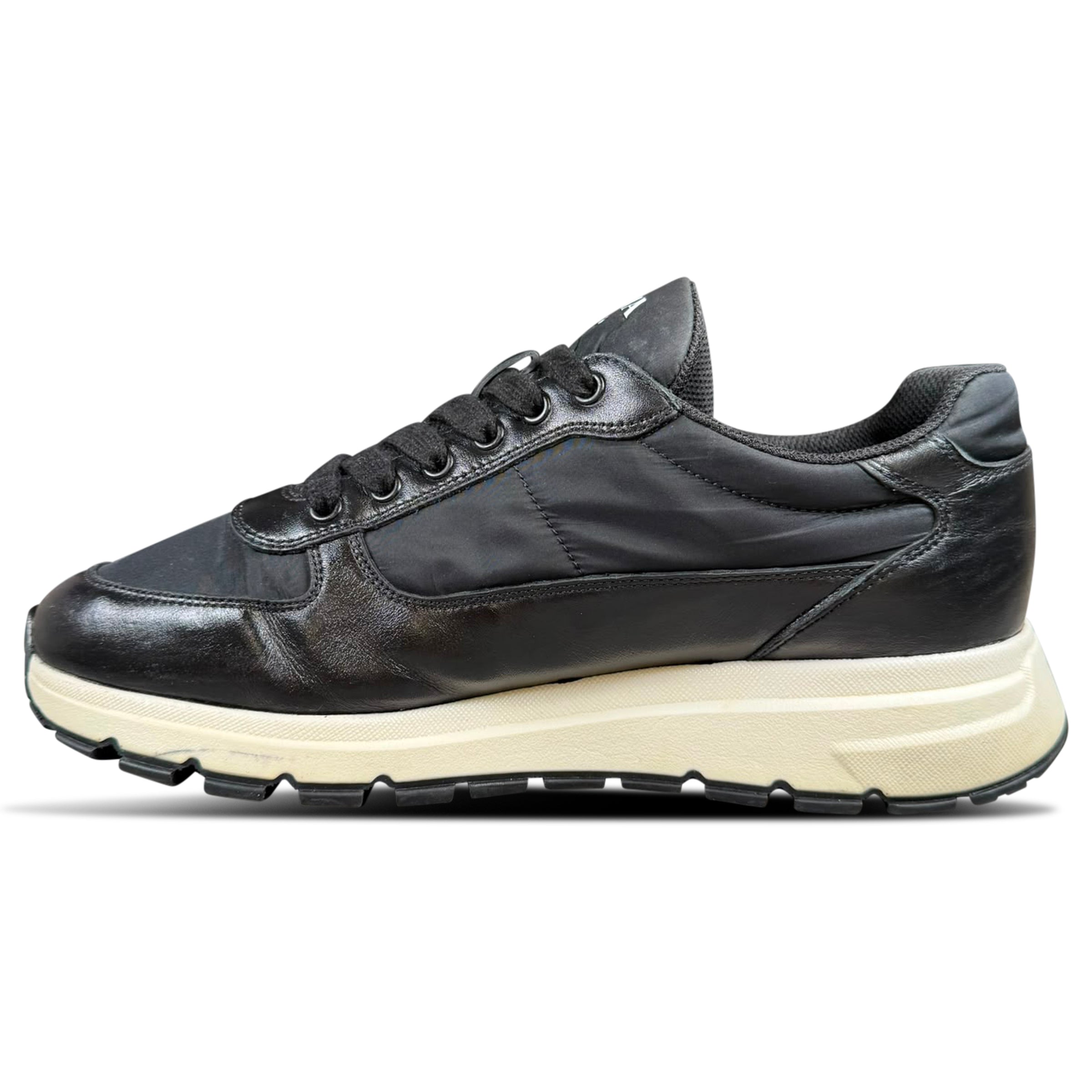 Prada Prax Leather Low Trainer - UK 8