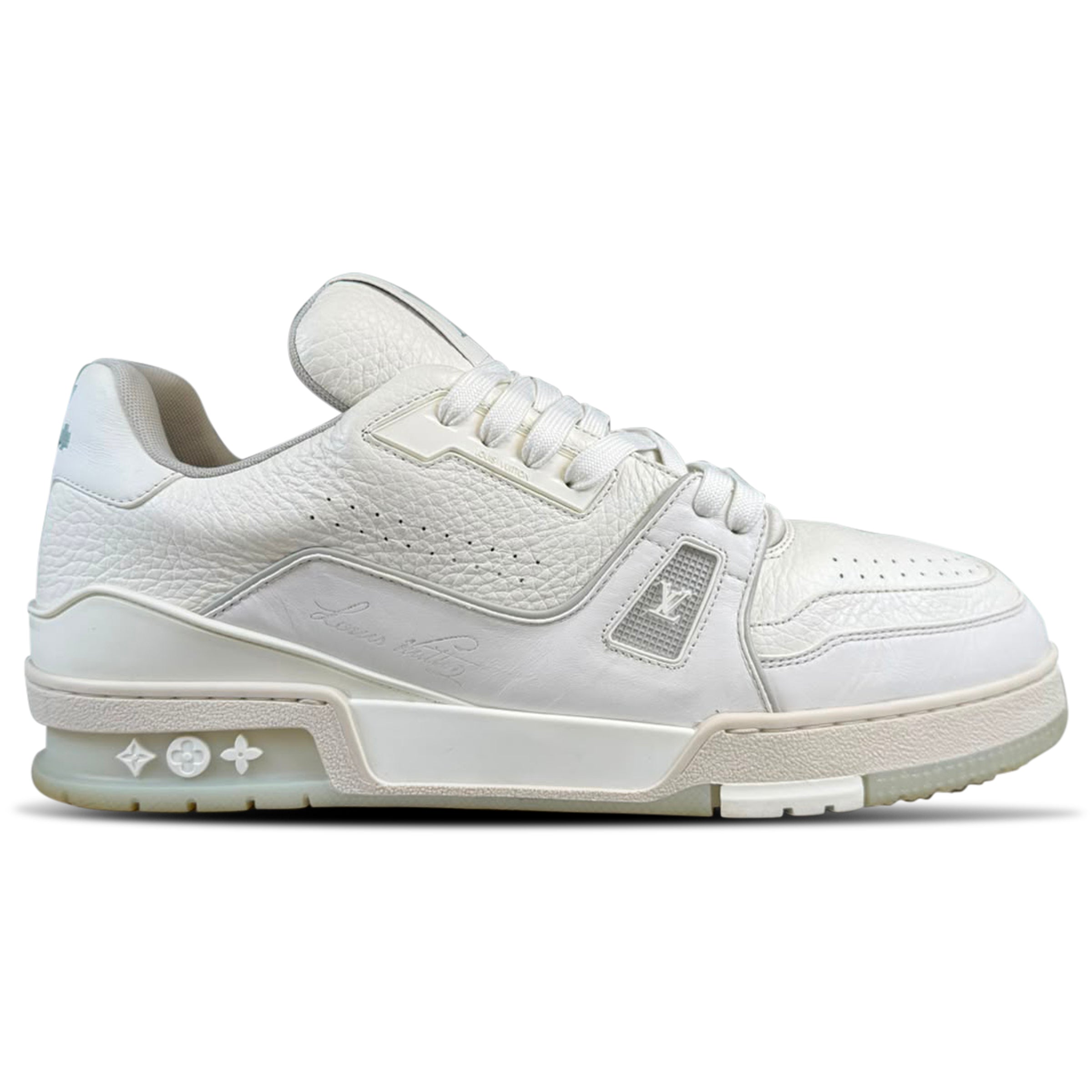 LOUIS VUITTON SIGNATURE TRAINER WHITE - UK 9 (Fits 10) | PRE OWNED