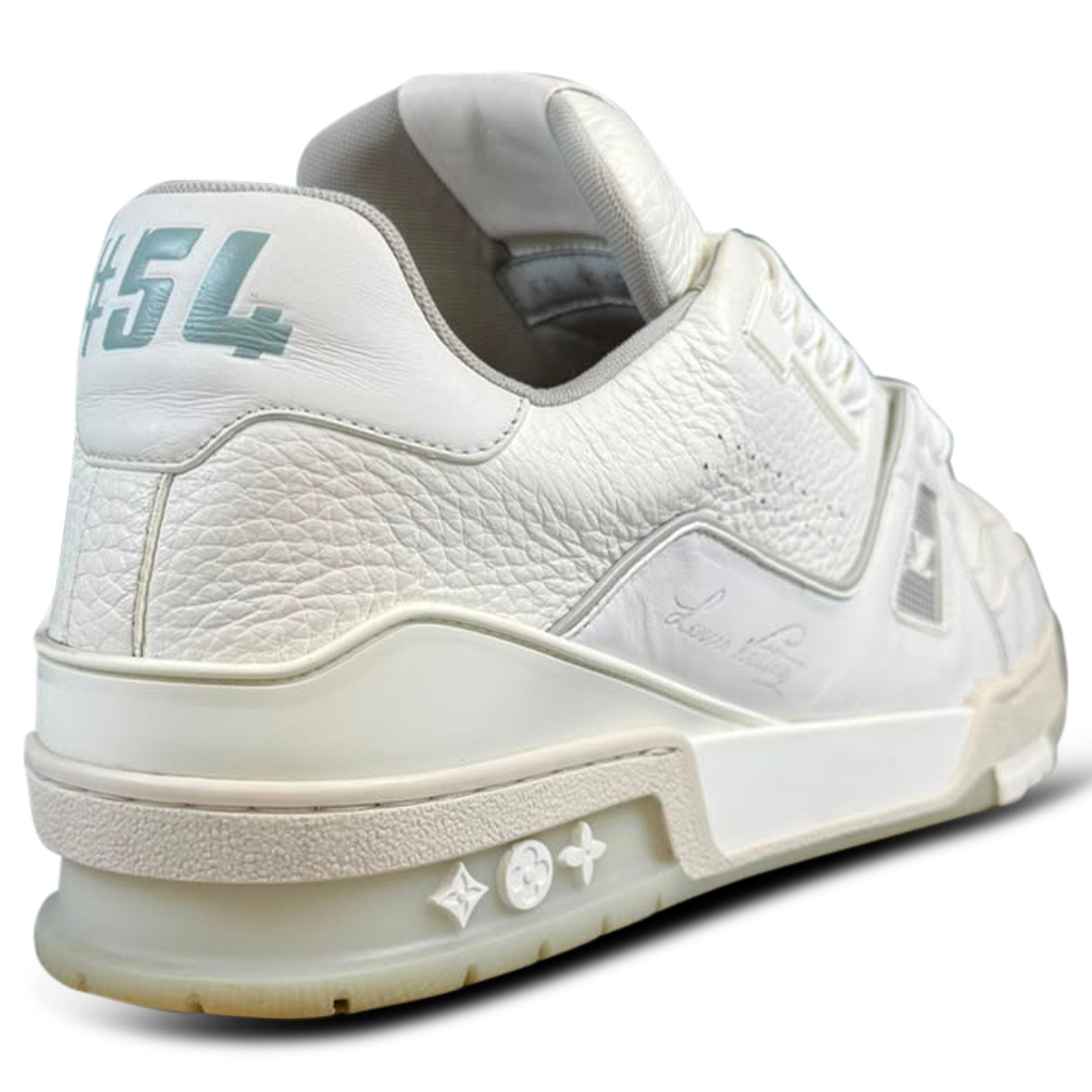 LOUIS VUITTON SIGNATURE TRAINER WHITE - UK 9 (Fits 10) | PRE OWNED
