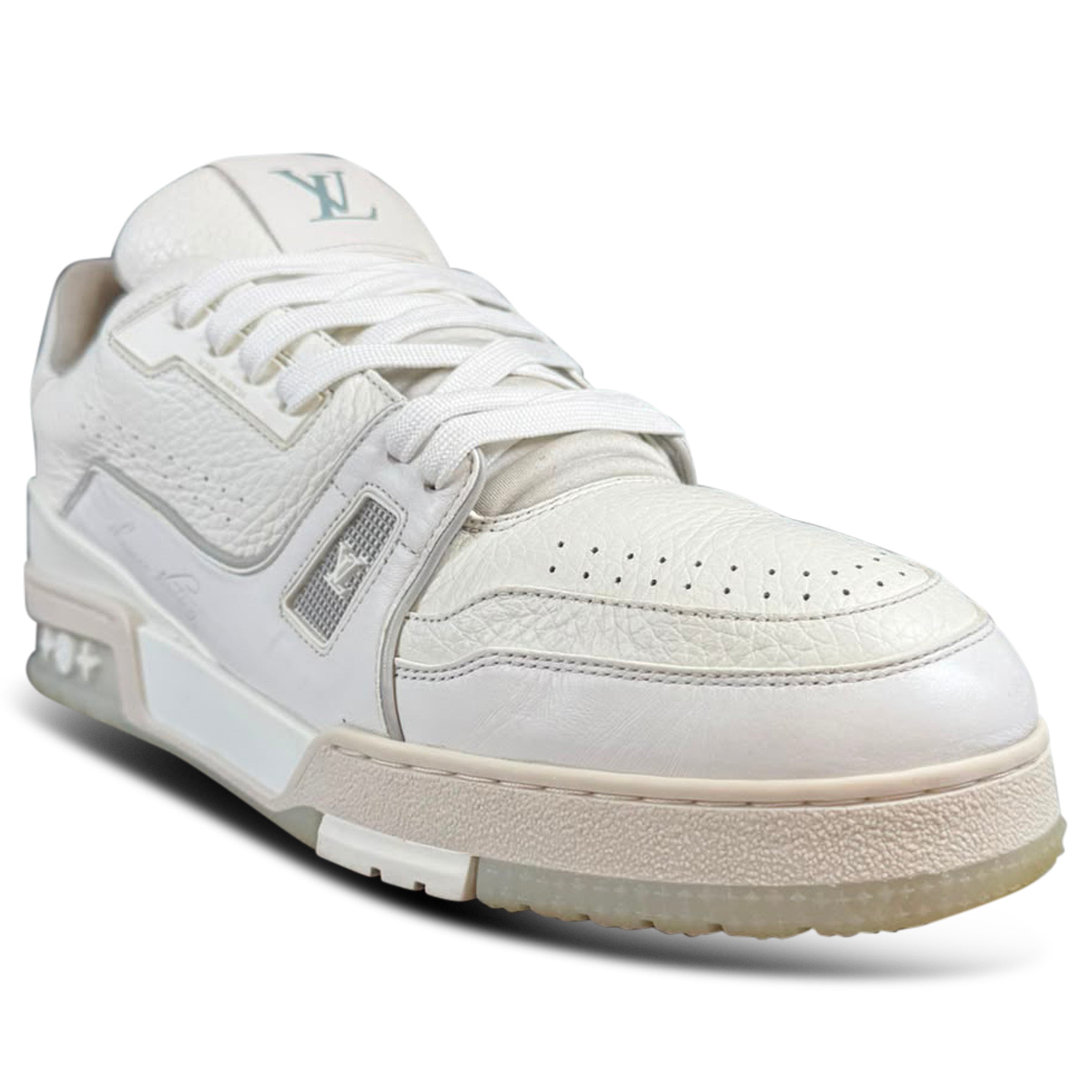 LOUIS VUITTON SIGNATURE TRAINER WHITE - UK 9 (Fits 10) | PRE OWNED