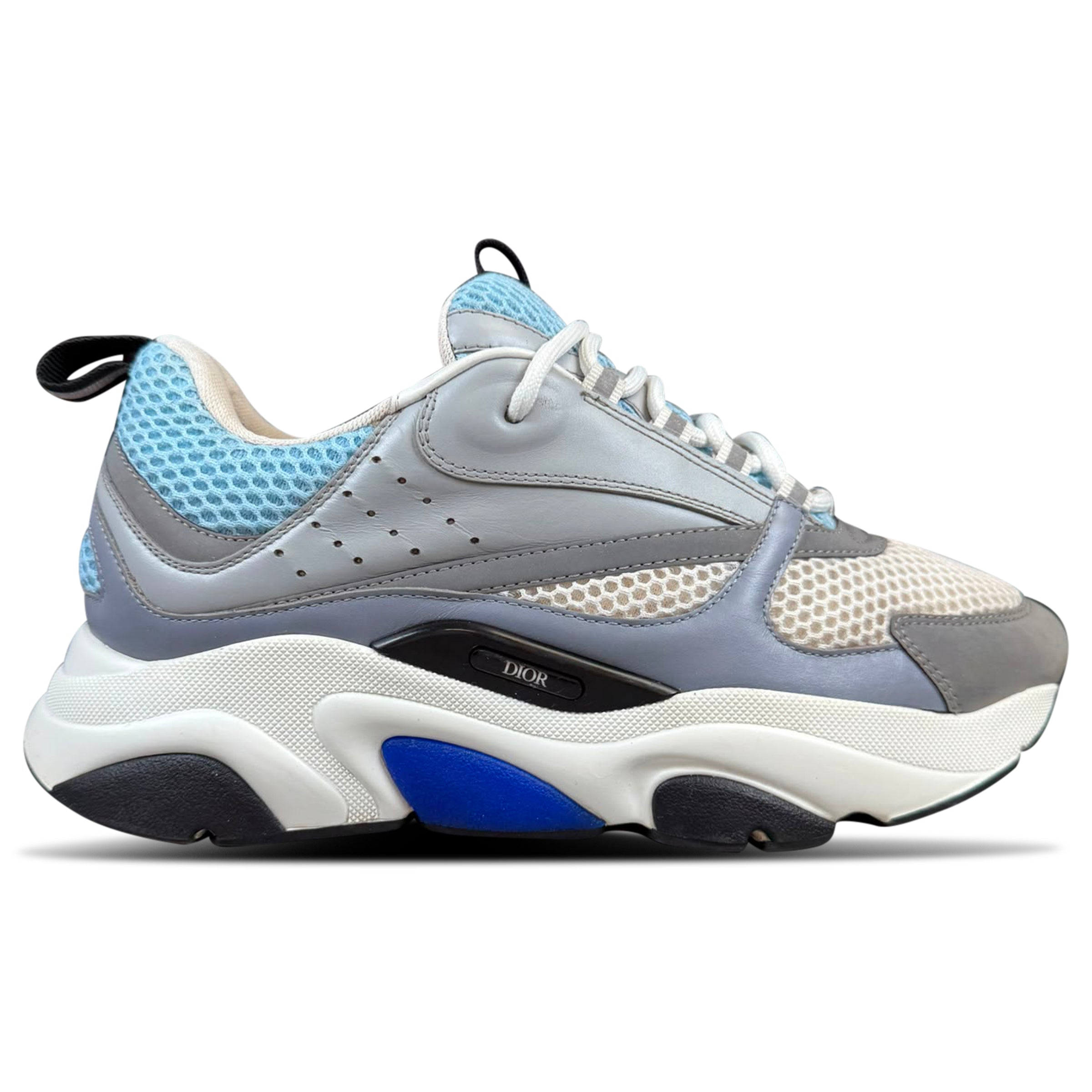 DIOR B22 REFLECTIVE BLUE/WHITE - UK 8 - EU 42