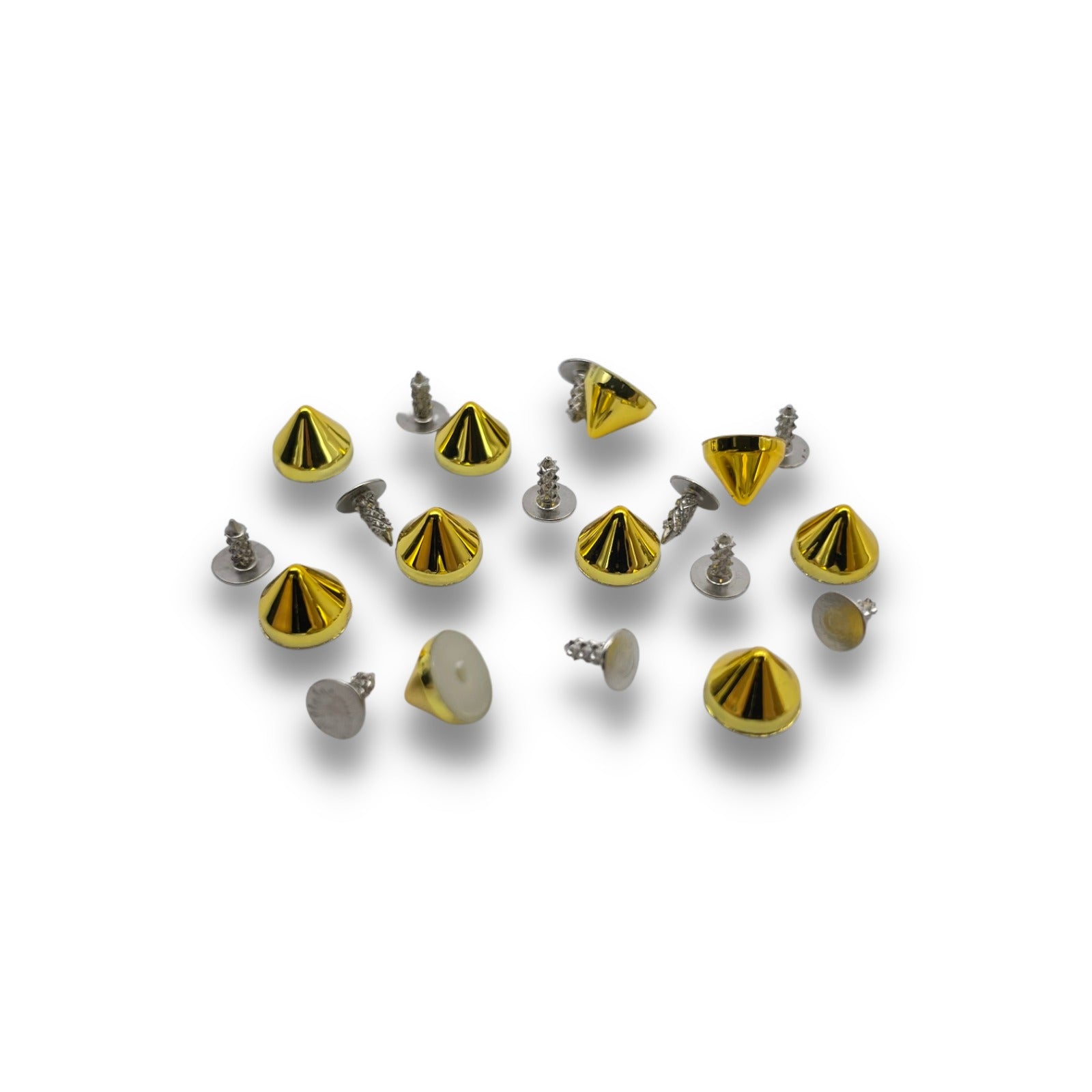 10x Christian Louboutin Gold Studs / Spikes (6mm)