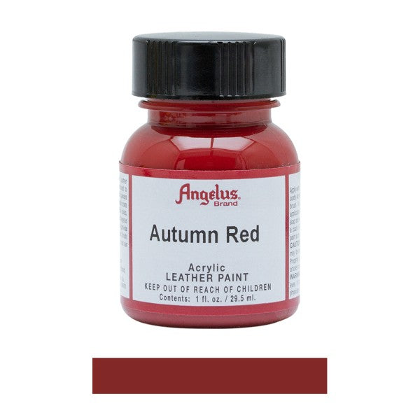 Angelus Acrylic Leather Paint Bottle Autumn Red 184