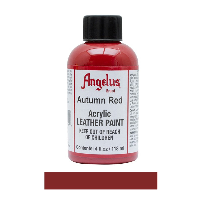 Angelus Acrylic Leather Paint Bottle Autumn Red 184