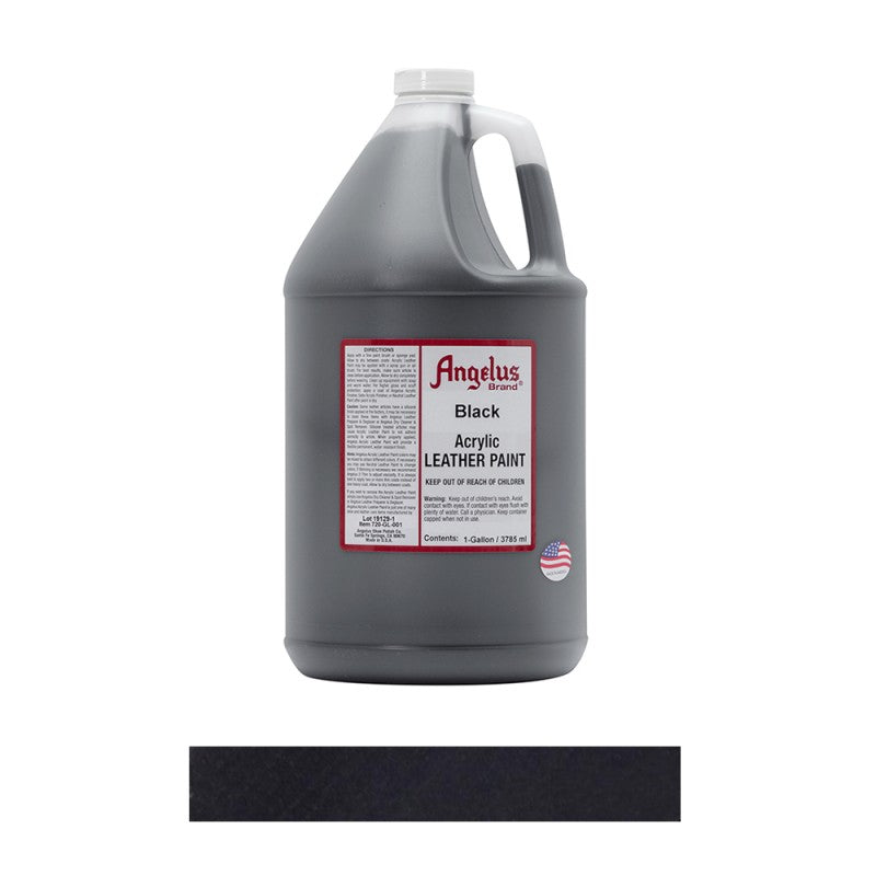 Angelus Acrylic Leather Paint Bottle Black 001