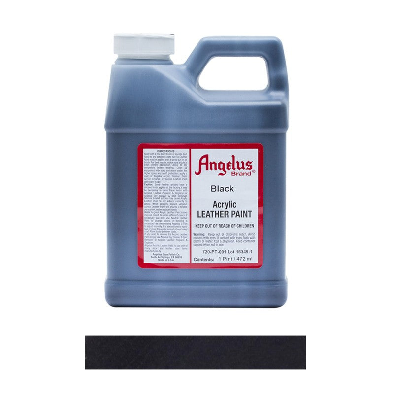 Angelus Acrylic Leather Paint Bottle Black 001