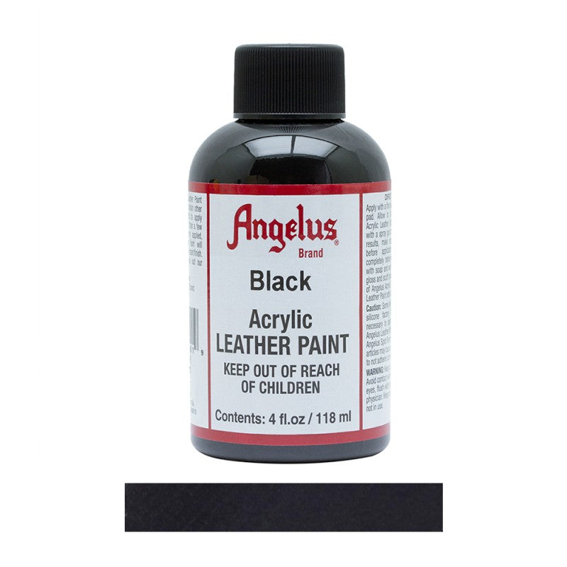 Angelus Acrylic Leather Paint Bottle Black 001