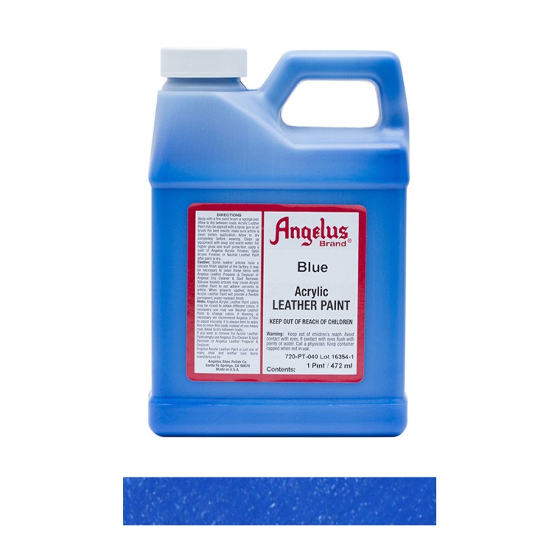 Angelus Acrylic Leather Paint Bottle Blue 040