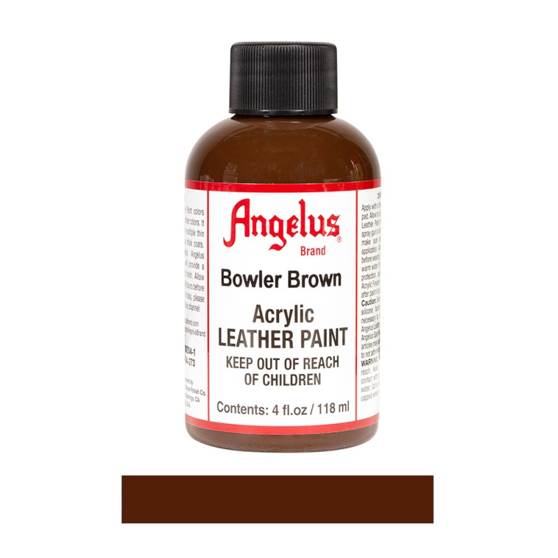 Angelus Acrylic Leather Paint Bottle Bowler Brown 273