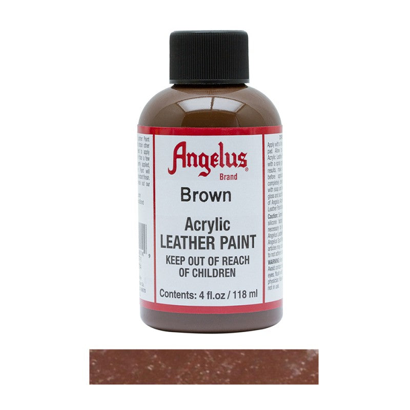 Angelus Acrylic Leather Paint Bottle Brown 014