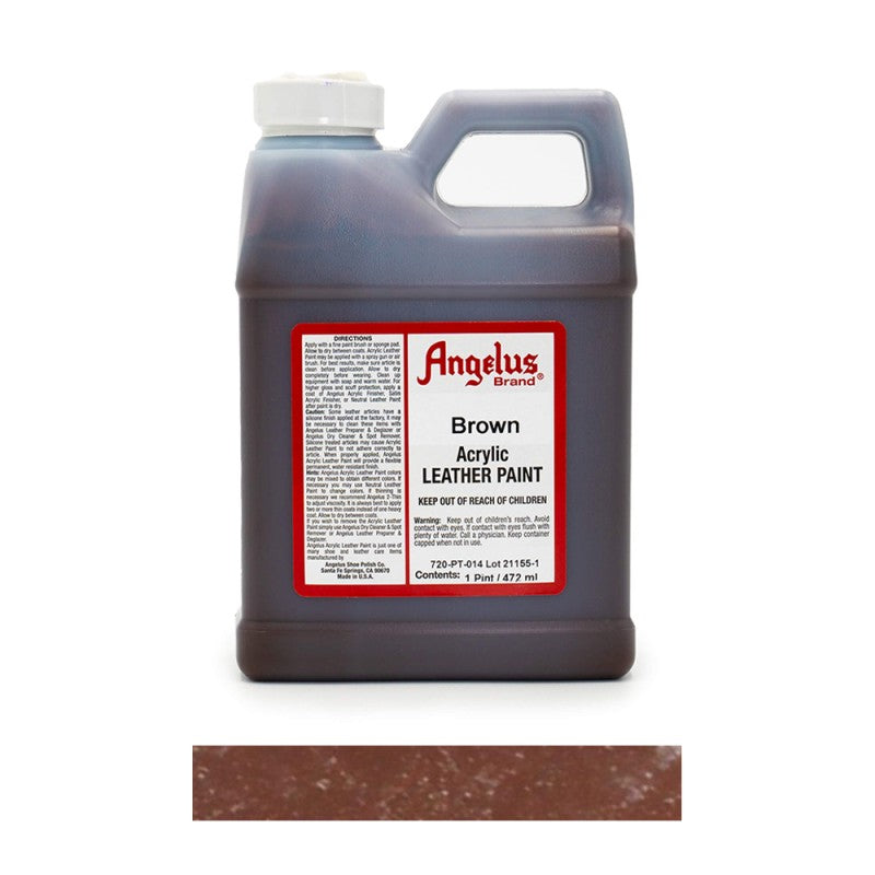 Angelus Acrylic Leather Paint Bottle Brown 014