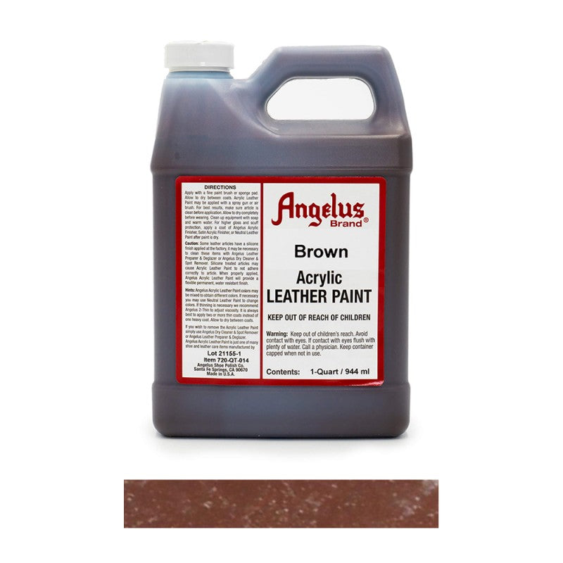 Angelus Acrylic Leather Paint Bottle Brown 014