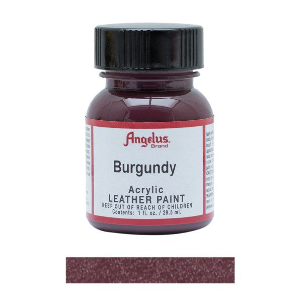 Angelus Acrylic Leather Paint Bottle Burgundy 060