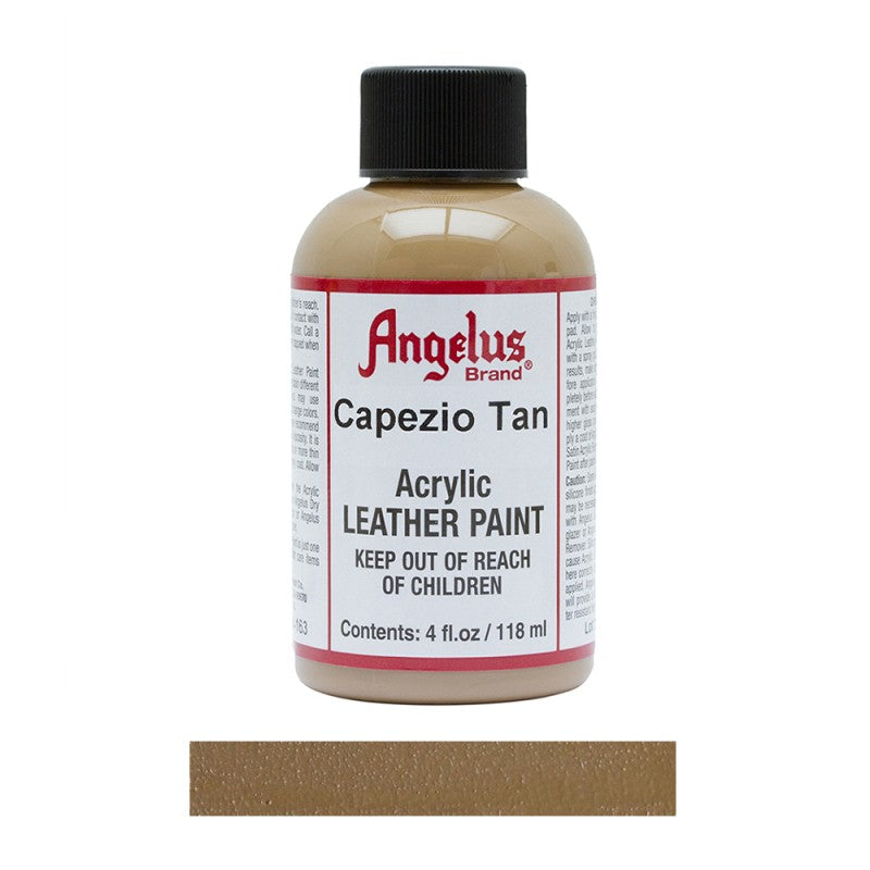 Angelus Acrylic Leather Paint Bottle Capezio Tan 163