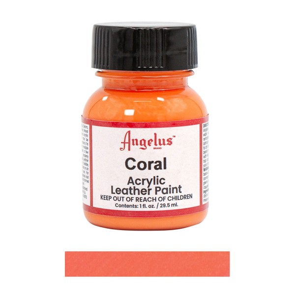 Angelus Acrylic Leather Paint Bottle Coral 277