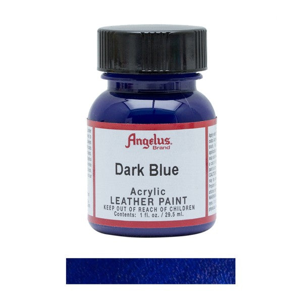 Angelus Acrylic Leather Paint Bottle Dark Blue 179