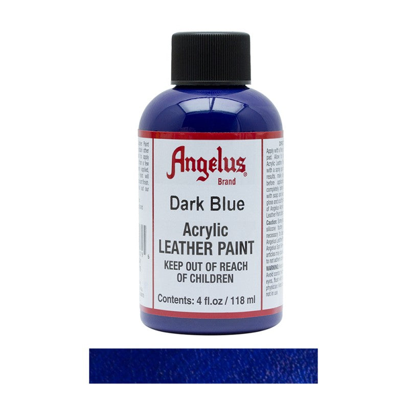 Angelus Acrylic Leather Paint Bottle Dark Blue 179