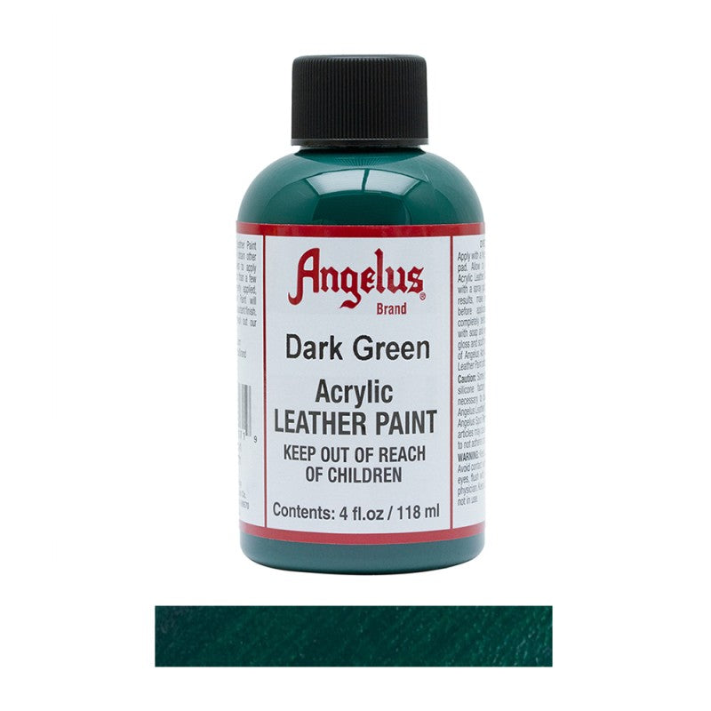 Angelus Acrylic Leather Paint Bottle Dark Green 171