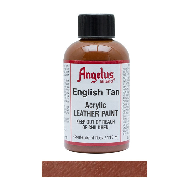 Angelus Acrylic Leather Paint Bottle English Tan 019