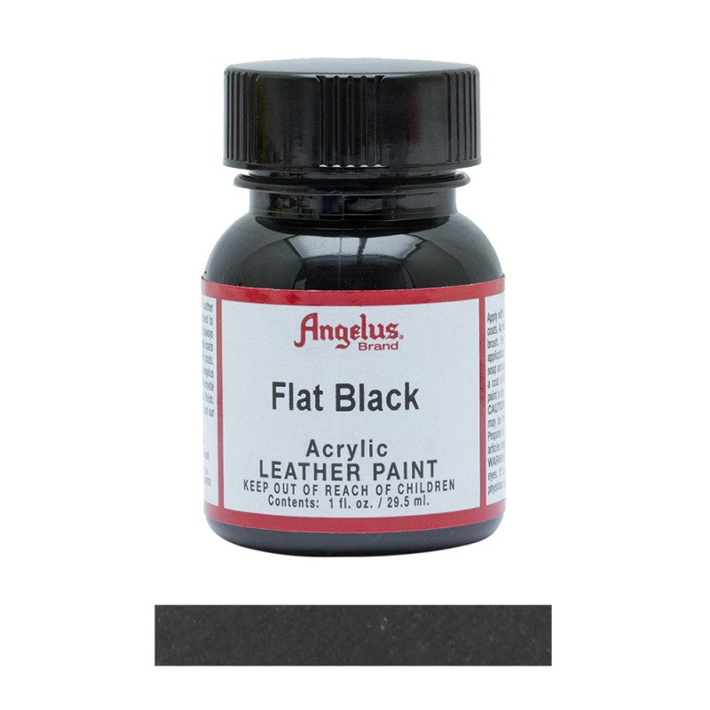 Angelus Acrylic Leather Paint Bottle Flat Black 101