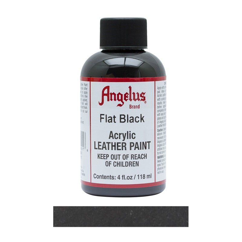 Angelus Acrylic Leather Paint Bottle Flat Black 101