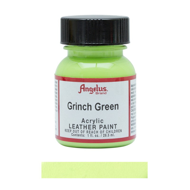 Angelus Acrylic Leather Paint Bottle Grinch Green 263