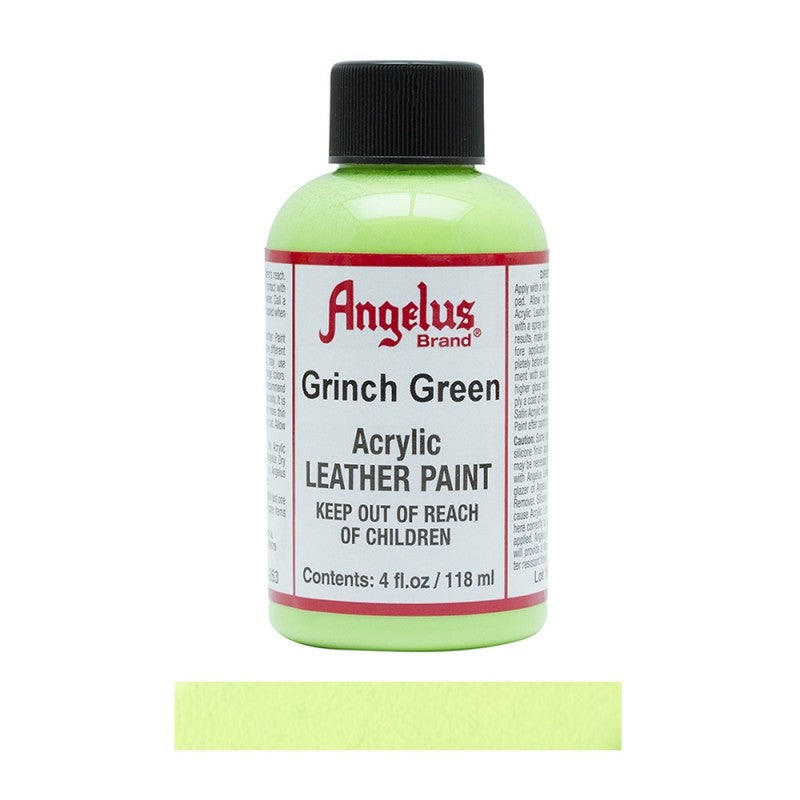 Angelus Acrylic Leather Paint Bottle Grinch Green 263