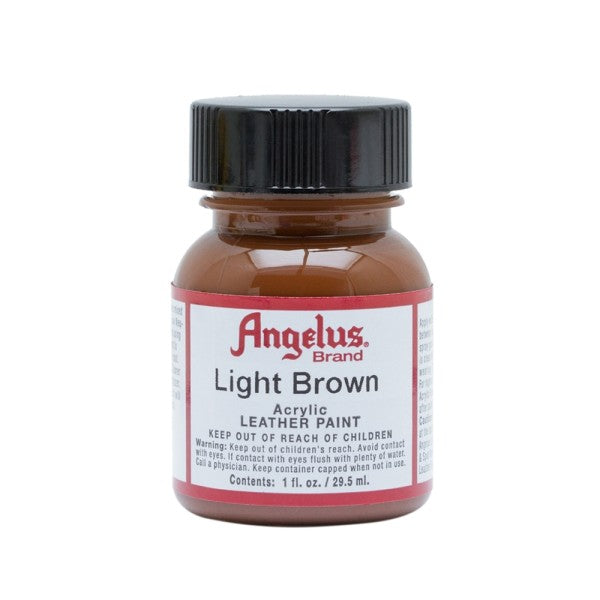 Angelus Acrylic Leather Paint Bottle Light Brown 021