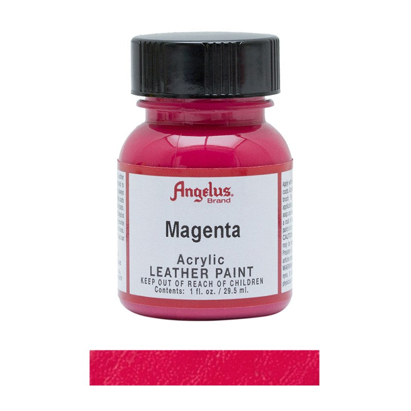 Angelus Acrylic Leather Paint Bottle Magenta 187