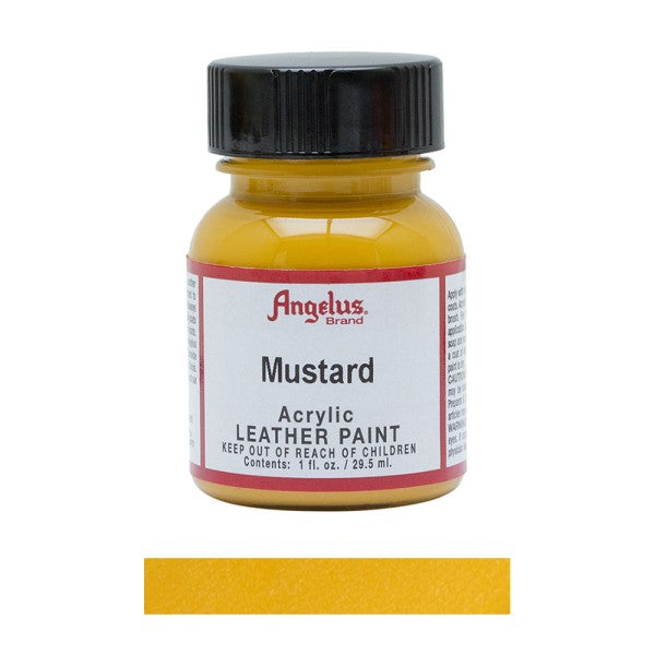Angelus Acrylic Leather Paint Bottle Mustard 196