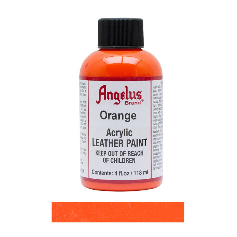 Angelus Acrylic Leather Paint Bottle Orange 024