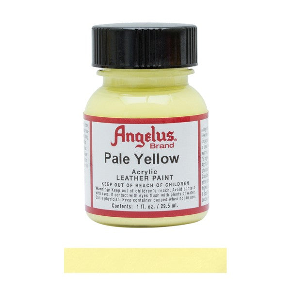 Angelus Acrylic Leather Paint Bottle Pale Yellow 197
