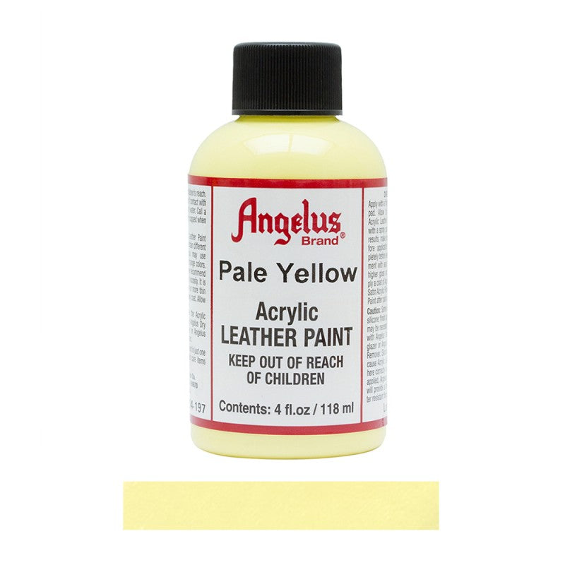 Angelus Acrylic Leather Paint Bottle Pale Yellow 197