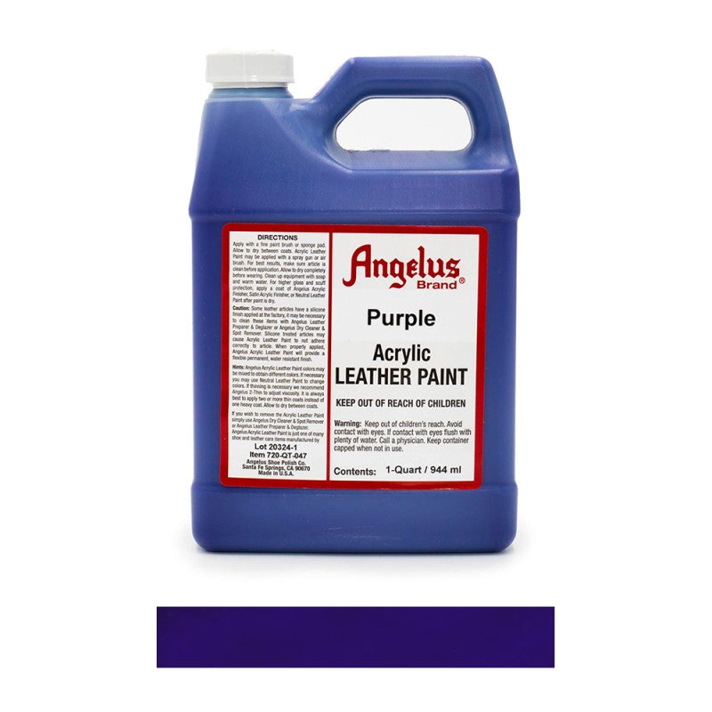 Angelus Acrylic Leather Paint Bottle Purple 047