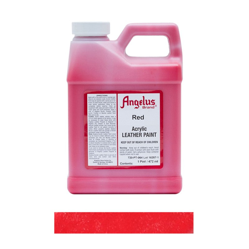 Angelus Acrylic Leather Paint Bottle Red 064