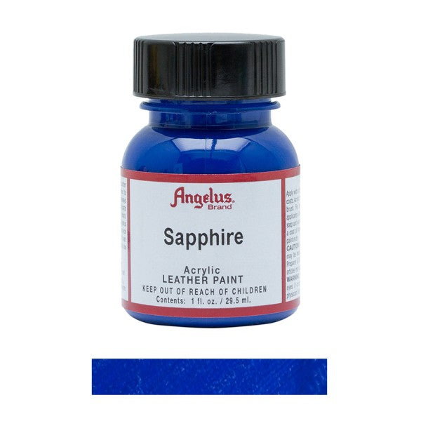 Angelus Acrylic Leather Paint Bottle Sapphire 177