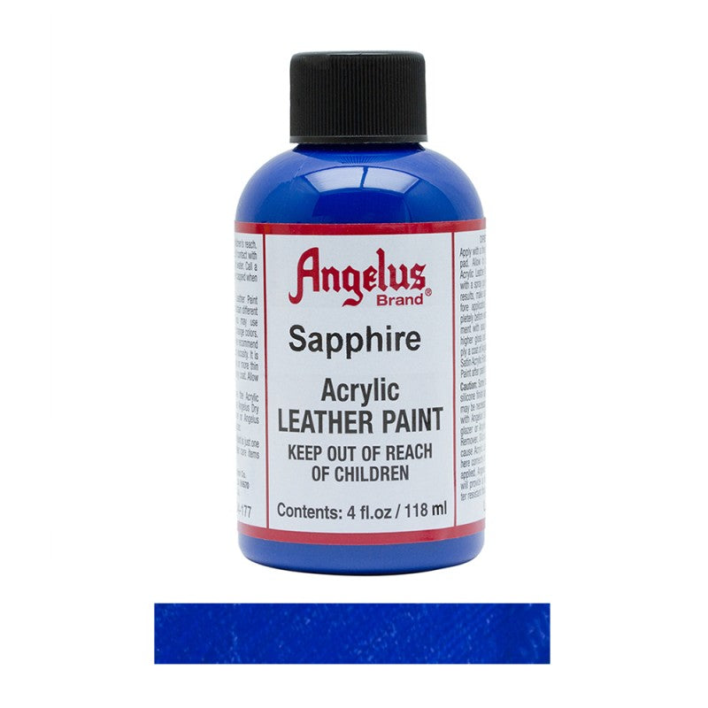 Angelus Acrylic Leather Paint Bottle Sapphire 177