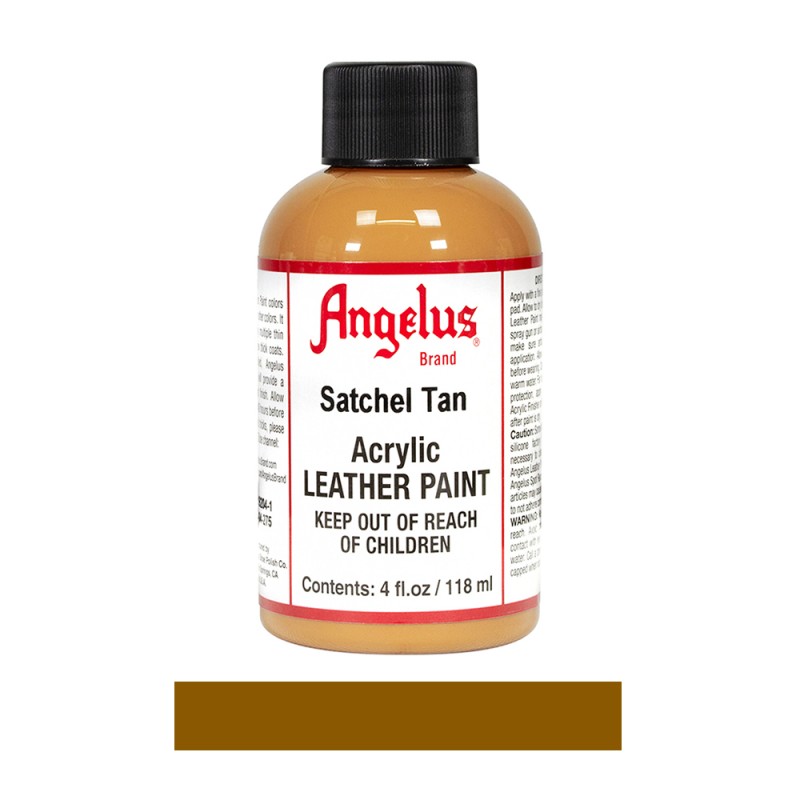 Angelus Acrylic Leather Paint Bottle Satchel Tan 275
