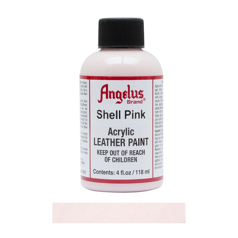 Angelus Acrylic Leather Paint Bottle Shell Pink 191