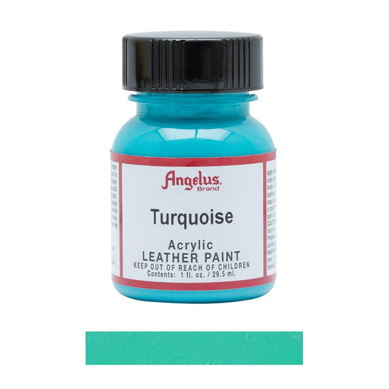 Angelus Acrylic Leather Paint Bottle Turquoise 043