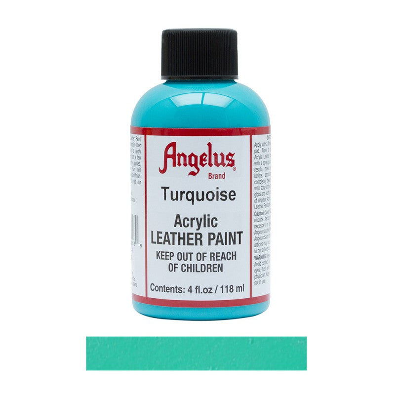 Angelus Acrylic Leather Paint Bottle Turquoise 043