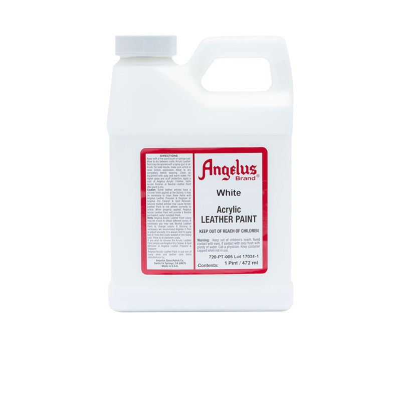 Angelus Acrylic Leather Paint Bottle White 005